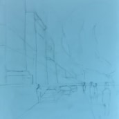 Mi proyecto del curso: Paisajes urbanos en acuarela. Un proyecto de Bellas Artes, Pintura a la acuarela e Ilustración arquitectónica de MVictoria Landa Fernandez - 06.02.2023