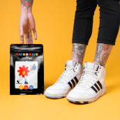 Awesome Coffee. Design, Traditional illustration, Motion Graphics, UX / UI, Br, ing, Identit, and Packaging project by Cherry Bomb Creative Co. - 02.03.2022