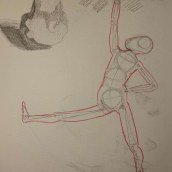 Mi proyecto del curso: Dibujo anatómico para principiantes. Fine Arts, Sketching, Pencil Drawing, Drawing, Realistic Drawing, and Figure Drawing project by izquenderillustrares - 02.17.2023