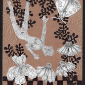 My project for course: Experimental Embroidery Techniques on Paper. Un proyecto de Bellas Artes, Collage, Bordado, Ilustración textil y Diseño textil de Jeka Lambert - 20.02.2023