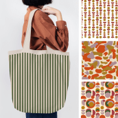 Meu projeto do curso: Composição e cor para design têxtil e de superfícies. Fashion, Pattern Design, and Color Theor project by Érika - 02.23.2023