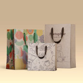 Packaging bolsas de papel. Un proyecto de Diseño gráfico y Packaging de Patricia Ros - 02.03.2023