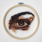 'Eye Study', Embroidery on Tulle. Un proyecto de Artesanía y Bordado de chiara_gasparetto - 04.03.2023