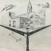 Estudis de perspectiva. Pencil Drawing, and Artistic Drawing project by Vinyet Montaña - 03.06.2023
