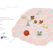 My project for course: Illustrated Map Creation: Reflecting a City's Essence. Un progetto di Illustrazione tradizionale, Infografica, Disegno, Illustrazione digitale e Pittura digitale di hshibata - 14.03.2023