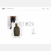 Nike responsive website. Projekt z dziedziny Projektowanie interakt, wne, Web design, Infografika, Projektowanie c i frowe użytkownika Gemma Busquets - 16.03.2023