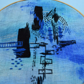 Blue Poem #2. Arts, Crafts, and Embroider project by Maria Meiga - 03.21.2023