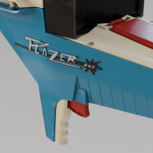 60's Plazer Ray Gun from Multiple Toymakers Hero prop. Un progetto di 3D, Design di giocattoli, Videogiochi e Art to di Oscar Martinez - 15.03.2023