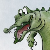 Alligators, friendly psychopaths. Character Design project by Eric Leyland - 03.28.2023