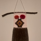 Mi proyecto del curso: Tejido de tapices en telar de alto lizo. Un projet de Artisanat, Décoration, Art textile, Tissage , et Design textile de Andrea Clark - 26.02.2023