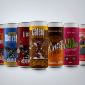 Can label design. Un proyecto de Diseño, Diseño gráfico y Packaging de Mariano Rojo - 10.04.2023