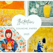 Illustrations 2023. Un projet de Illustration traditionnelle , et Peinture gouache de Piret Victoria Ribas - 11.04.2023