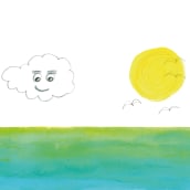 La nube enfadada. Un proyecto de Ilustración tradicional, Ilustración infantil e Ilustración editorial de Beatriz Hernández Moreno - 11.04.2023