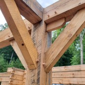Timber Frame North Carolina. Woodworking project by Charles Byrd - 04.20.2023