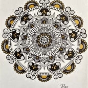 My project for course: The Art of Mandala Drawing: Create Geometric Patterns. Drawing & Ink Illustration project by Flor Anglas Gutierrez - 04.21.2023