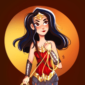 Wonder Women in my style. Traditional illustration, Digital Illustration, Portrait Illustration, and Digital Drawing project by Sakshi Vaidya - 04.18.2023