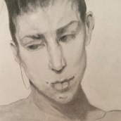 My project for course: Graphite Drawing Techniques for Planar Portraiture. Un proyecto de Bellas Artes, Bocetado, Dibujo, Dibujo de Retrato, Dibujo realista y Dibujo artístico de Dana - 28.04.2023