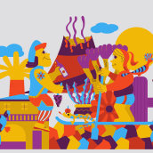 Mijn project van de cursus: Digitale illustratie: wanneer kleur en verbeelding elkaar ontmoeten. Traditional illustration, Drawing, and Digital Illustration project by kristofverschueren - 05.21.2023