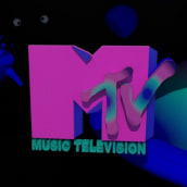 Logo MTV. Un progetto di Design, Illustrazione tradizionale, 3D, Animazione, Graphic design, Animazione 3D e Illustrazione animata di Valeria Anael - 17.01.2022