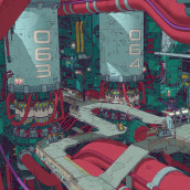 3D Toon-Style Environment Art with Arnold: Factory Reactor Ein Projekt aus dem Bereich 3D und 3-D-Animation von Calder Moore - 15.03.2022
