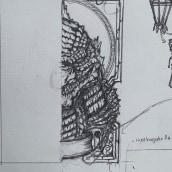 King of the Monsters . Un proyecto de Ilustración tradicional, Ilustración vectorial, Diseño de carteles e Ilustración digital de Kevin Cogan - 08.06.2023