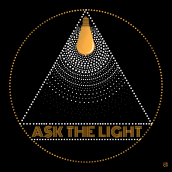 Ask The Light - Album cover and social media.. Music, Br, ing, Identit, Graphic Design, Logo Design, Digital Design, and Social Media Design project by Aurélie Barathier - 04.28.2023