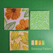 Mi proyecto del curso: Patrones botánicos en sketchbook: conquista la página en blanco. Un proyecto de Ilustración tradicional, Pattern Design, Ilustración botánica y Sketchbook de jimenezrodriguezpilar - 24.06.2023