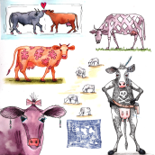 My project for course: Illustration Techniques to Unlock your Creativity. Een project van  Ontwerp, Traditionele illustratie,  Beeldende kunst, Schilderij,  Creativiteit y Sketchbook van Sue W - 30.06.2023