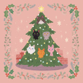 Nice Kitties Card and Washi Tape. Un proyecto de Ilustración tradicional de Deshi Deng - 30.05.2023