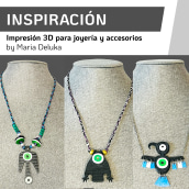 My project for course: 3D Printing for Jewelry and Accessories. Un proyecto de Diseño, 3D, Artesanía, Moda, Diseño de jo, as, Diseño 3D y DIY de Maria Deluka - 08.07.2023