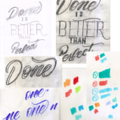 Mi proyecto del curso: Introducción al hand lettering: composición de letras coloridas. Un proyecto de Lettering, Brush Painting, H y lettering de Sebastián Gavilán Parra - 17.07.2023