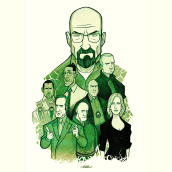 Breaking Bad. Design, and Traditional illustration project by Thobias Daneluz - 07.20.2023
