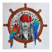 JACK SPARROW. Traditional illustration project by Luz Stella Romero - 06.22.2022
