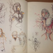 Mi proyecto del curso: Sketchbook fantástico: dibuja personajes desde la imaginación. Traditional illustration, Creativit, Drawing, and Sketchbook project by Borja Plana - 07.30.2023