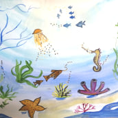 Underwater painting . Un progetto di Design di kaurkarandeep_07 - 30.07.2023