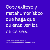 Mi proyecto del curso: Copywriting para copywriters. Publicidade, Cop, writing, Stor, telling, e Comunicação projeto de Laura Rojas - 14.08.2023