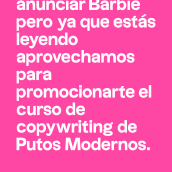 Mi proyecto del curso: Copywriting para copywriters. Un proyecto de Publicidad, Cop, writing, Stor, telling y Comunicación de Maria Perna - 18.08.2023