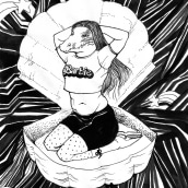 Croco Ladies. Traditional illustration, Drawing, Ink Illustration, and Editorial Illustration project by Sarah Medina Rojas - 09.19.2023