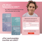 Haz USO de tus derechos. Landing Page. Un proyecto de Diseño, UX / UI, Diseño Web, Desarrollo Web, Creatividad y Diseño digital de Cristina Fernández - 01.09.2023