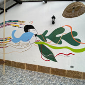 MI primer mural. Traditional illustration project by Martina - 09.26.2023