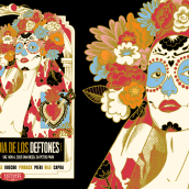 Día de Los Deftones Ein Projekt aus dem Bereich Design, Werbung, Digitale Illustration und Digitale Zeichnung von Erick Ortega - 28.09.2023