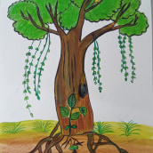 Seed to fully grown tree. Un progetto di Design di kaurkarandeep_07 - 03.10.2023