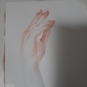 Mon projet du cours : Illustration de mains expressives à l'aquarelle. Painting, Watercolor Painting, and Figure Drawing project by Délice dart - 10.20.2023
