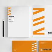 Identidad corporativa Momentum. Design projeto de Cristina J. Granados - 05.04.2020