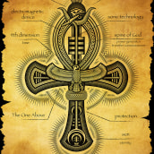 Ankh Illustration. Traditional illustration, Graphic Design, Screen Printing, and Vector Illustration project by Matt Curtis - 10.06.2022
