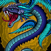 "Serpent Warrior" rash guard design. Traditional illustration, Graphic Design, and Vector Illustration project by Matt Curtis - 04.29.2023