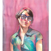Just being myself. Un proyecto de Bellas Artes, Pintura a la acuarela e Ilustración de retrato de Marisol Ormanns - 21.06.2023