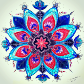 Mandala vibracional. Un progetto di Disegno di Dora Aner - 24.11.2023