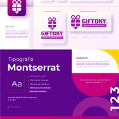 Branding Giftoky App. Design, UX / UI, Br, ing, Identit, Graphic Design, Creativit, Logo Design, Mobile Design, and App Design project by Wilfred Diaz - 08.01.2022