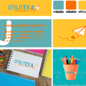 Branding Utiliteka. Un proyecto de Diseño de complementos, Br, ing e Identidad y Diseño gráfico de Daniela Abigail Rodriguez - 19.12.2023